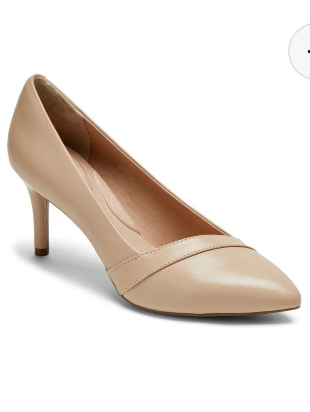 Rockport Women's TM75MMPTH Strap Pump Natural Beige CJ0473